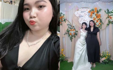 Phù dâu chubby múp đụ sướng hơn cô dâu